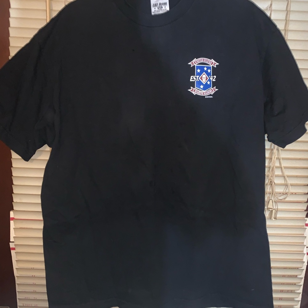 7.62 Design United States marine Raiders double-sided graphics T-shirt XL Skull - Picture 5 of 8